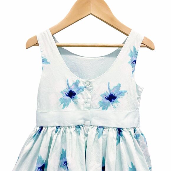 Janie and Jack Girls Sz 6 Floral Sleeveless Lined Spring Easter Dress Bow Twirl - Picture 5 of 12